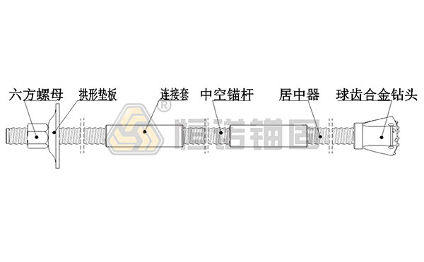 自鉆式錨桿結(jié)構(gòu)圖